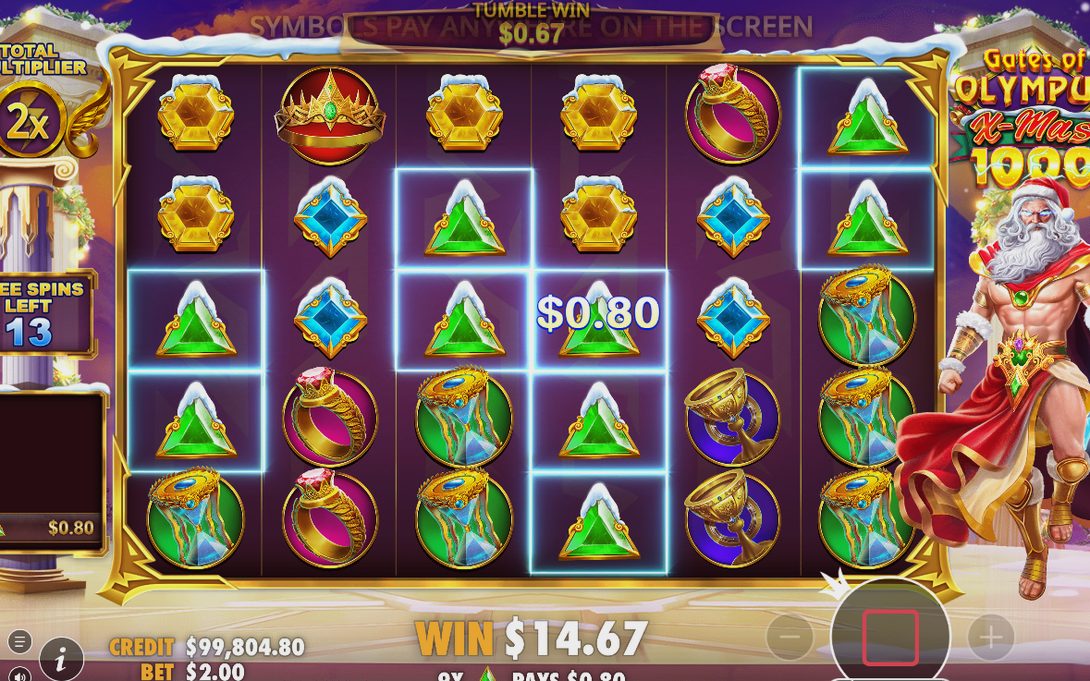 Free Spins-runda där MULTIPLIER-orbs ger Total Multiplier